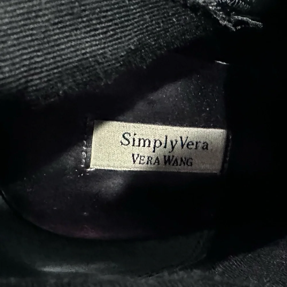 Vera Wang Black Heeled Boots - Picture 11 of 11